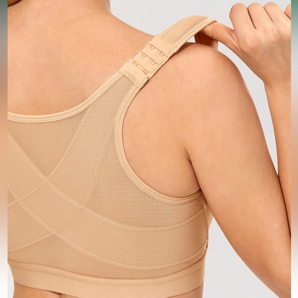 NWT DELIMIRA Front Closure Posture Wireless Back Support Full Coverage Bra, 38 E - Picture 5 of 9